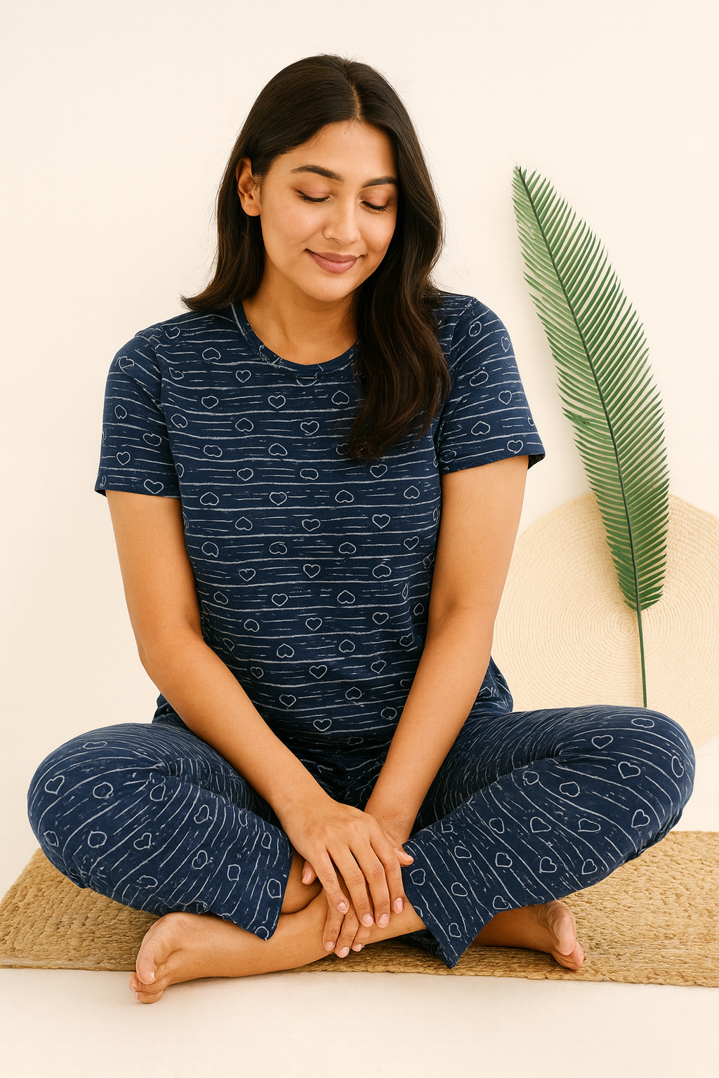 تیشرت شلوار زنانه نخ پنبه