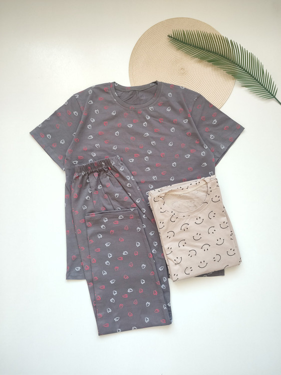 تیشرت شلوار زنانه نخ پنبه